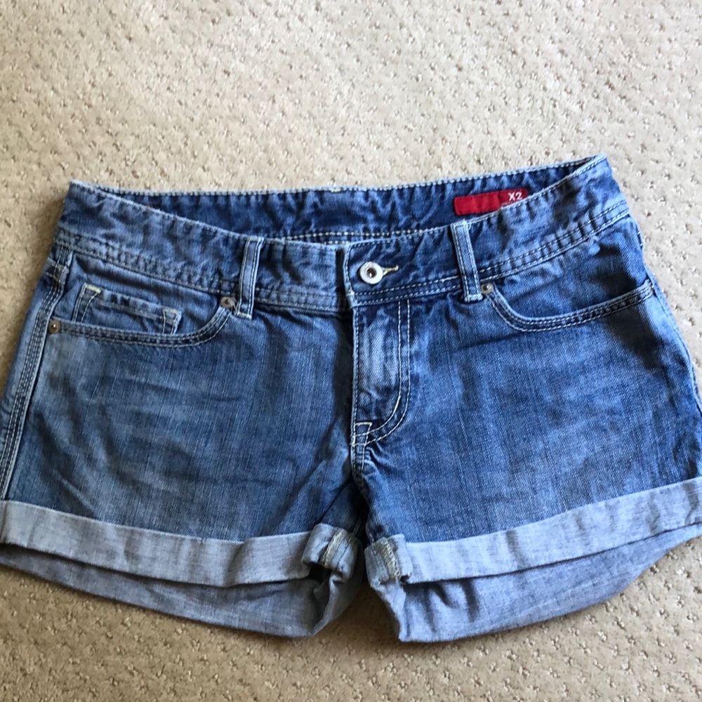 X2 Cuffed Denim Shorts